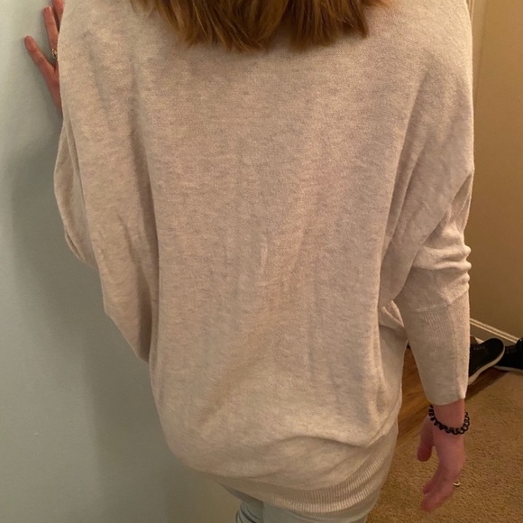 Cream Oversized Sweater - Picture 3 of 6